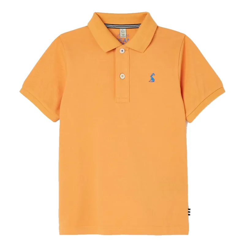 Joules Woody Mini Me Polo Shirt 2-12 Years - Tangerine 